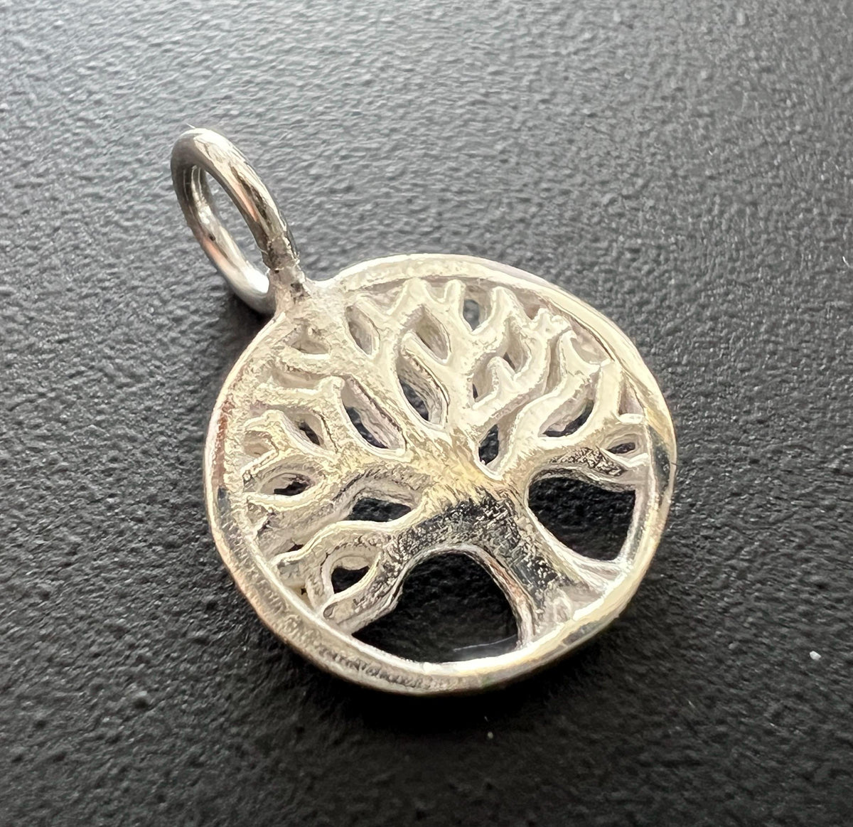 Lebensbaum Anhänger 925-Silber oder vergoldet, 11 mm