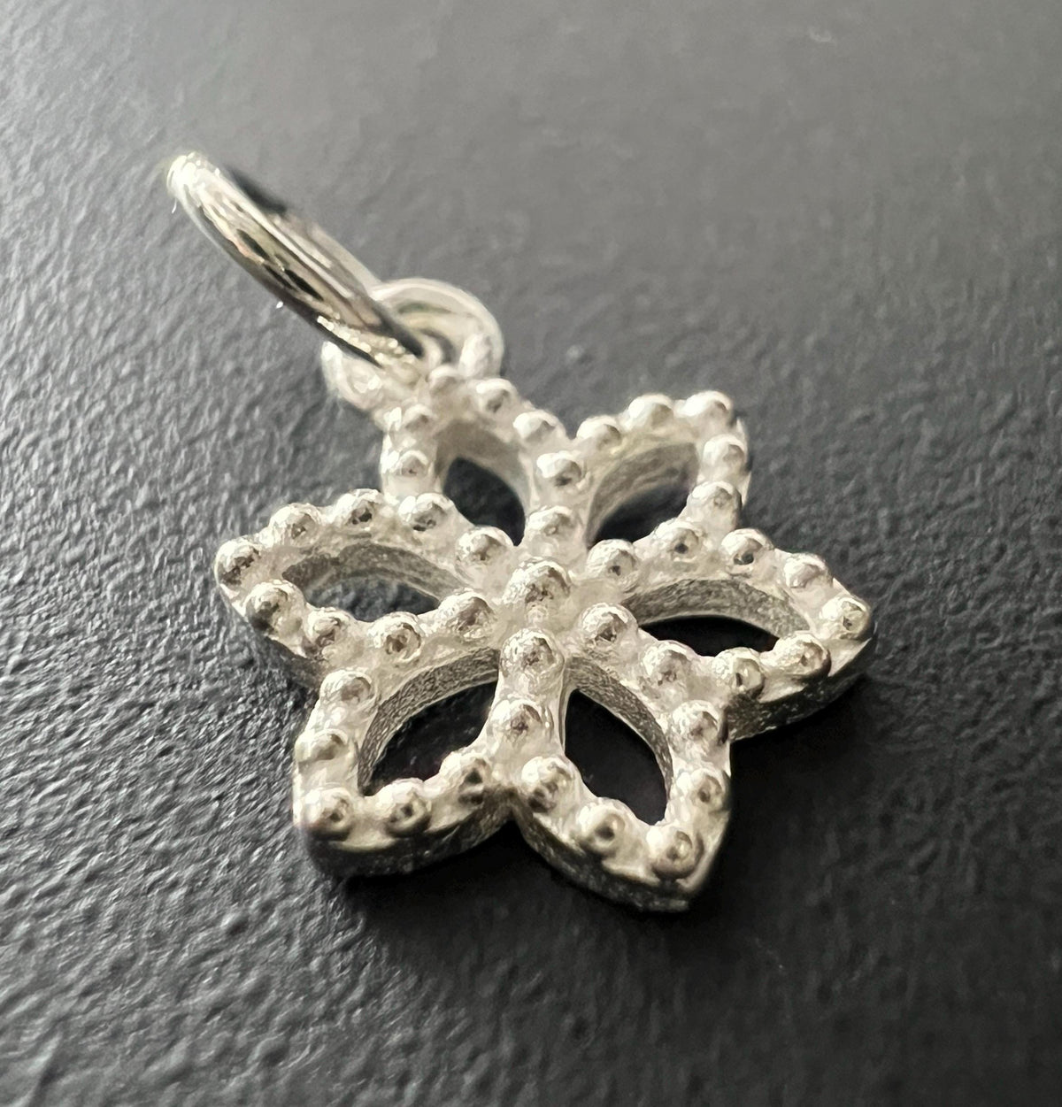 Blumen Anhänger 925-Silber, Kugelblume, 10 mm | T92