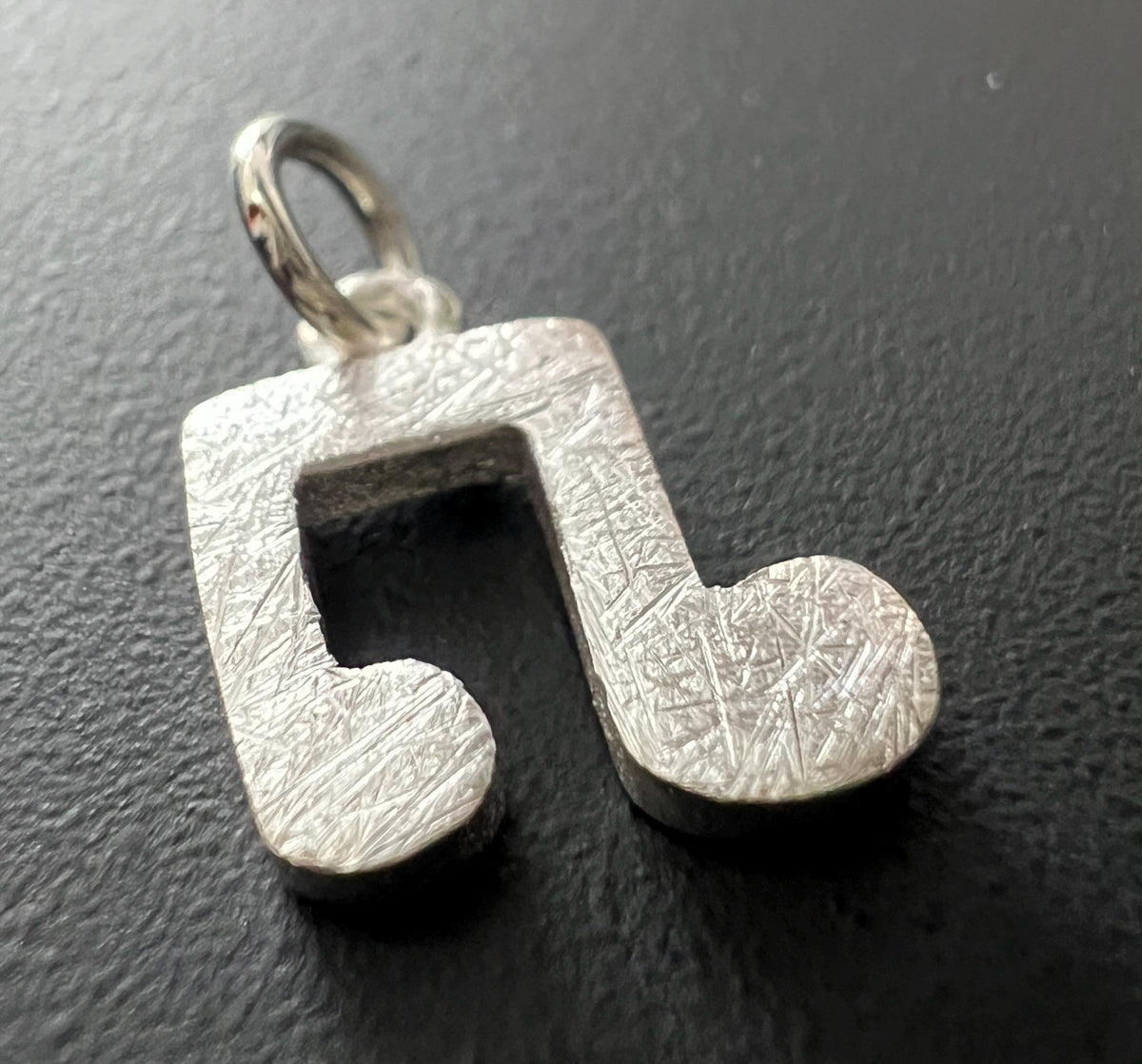 Music note pendant 925 silver, 10 mm & 18 mm, 2 variants
