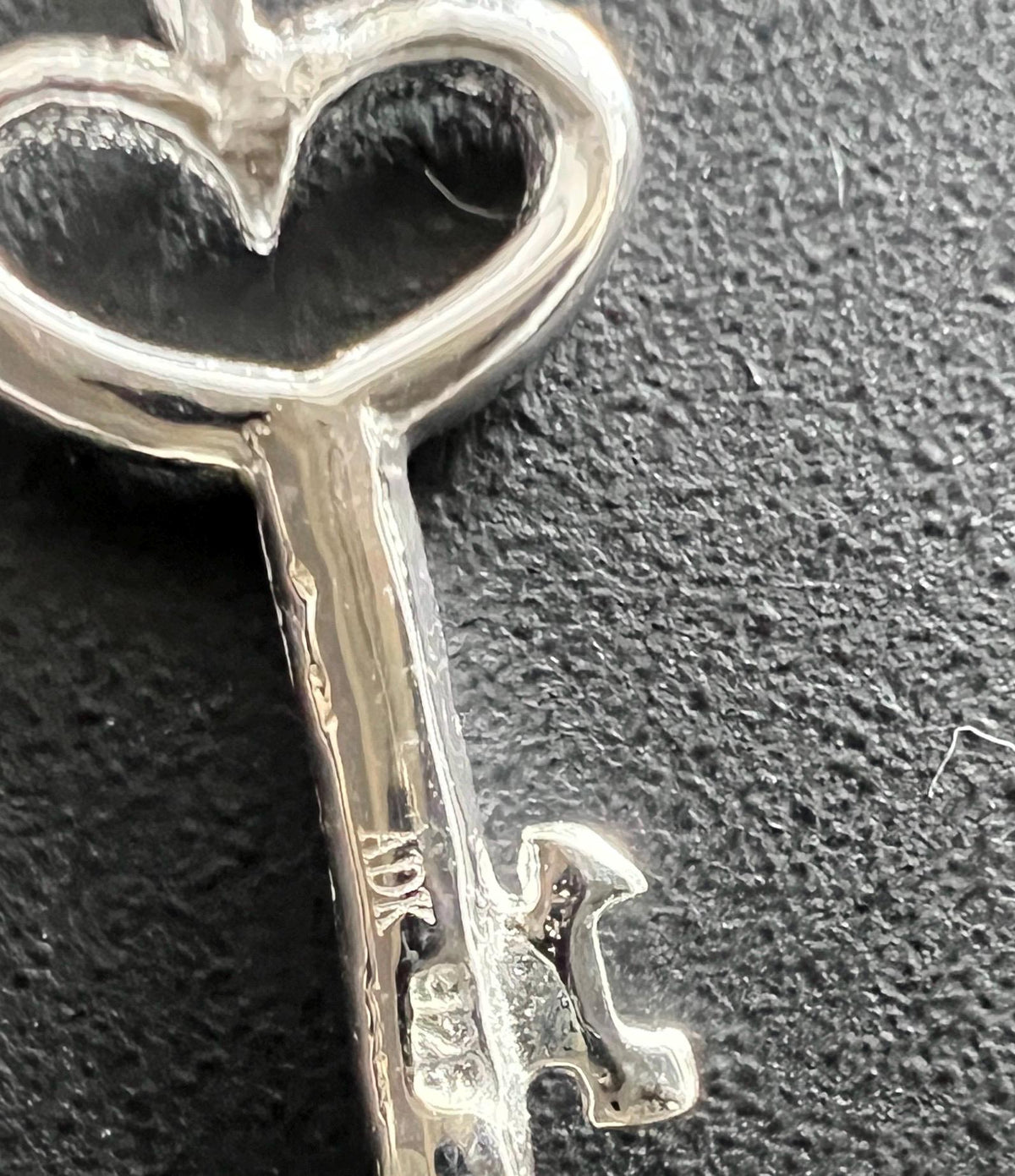 Schlüssel Anhänger 925-Silber, 9 × 19 mm | T101