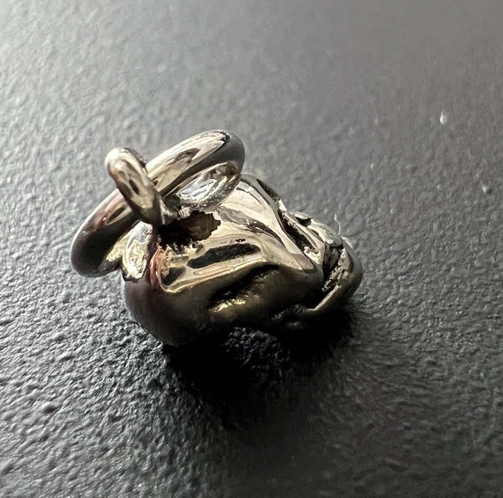 Totenkopf Anhänger 925-Silber, 5 × 8 mm | T106