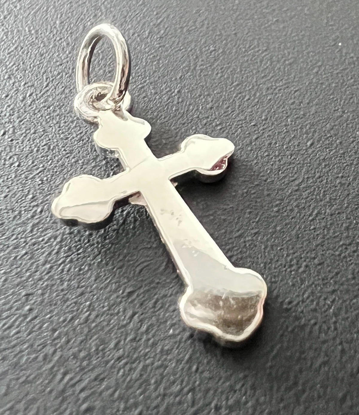 Kreuz Anhänger 925-Silber, 12 × 22 mm | T108