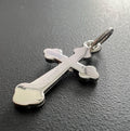 Kreuz Anhänger 925-Silber, 12 × 22 mm | T108