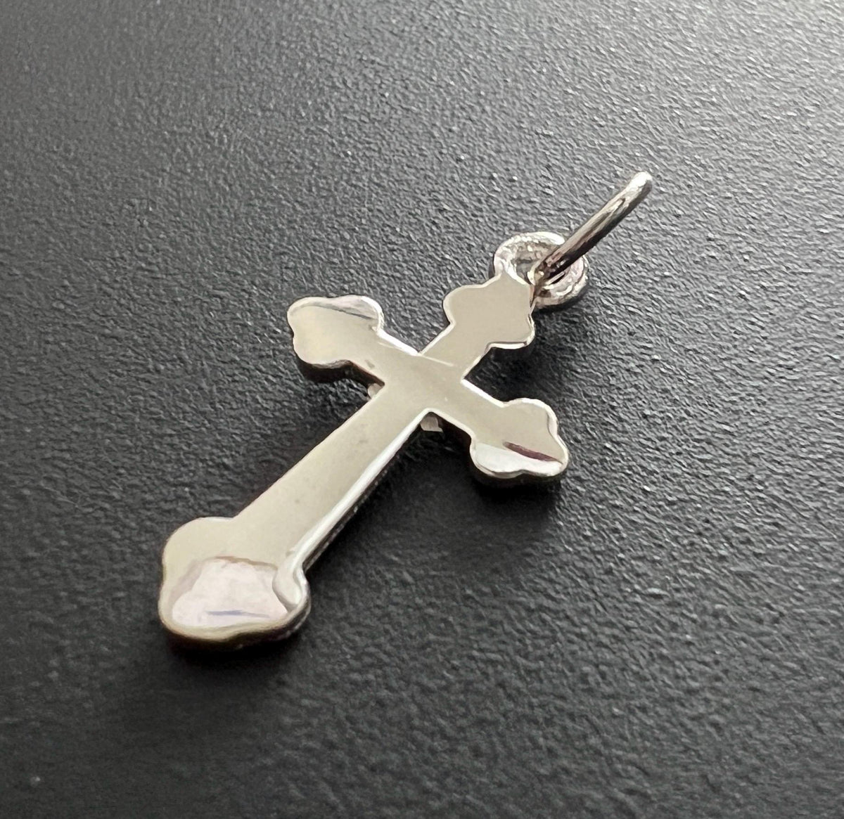 Kreuz Anhänger 925-Silber, 12 × 22 mm | T108