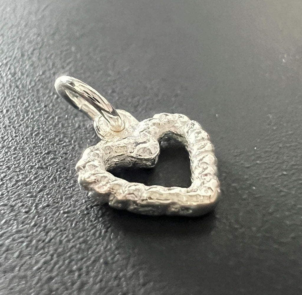 Heart pendant 925 silver, 10 mm - T118