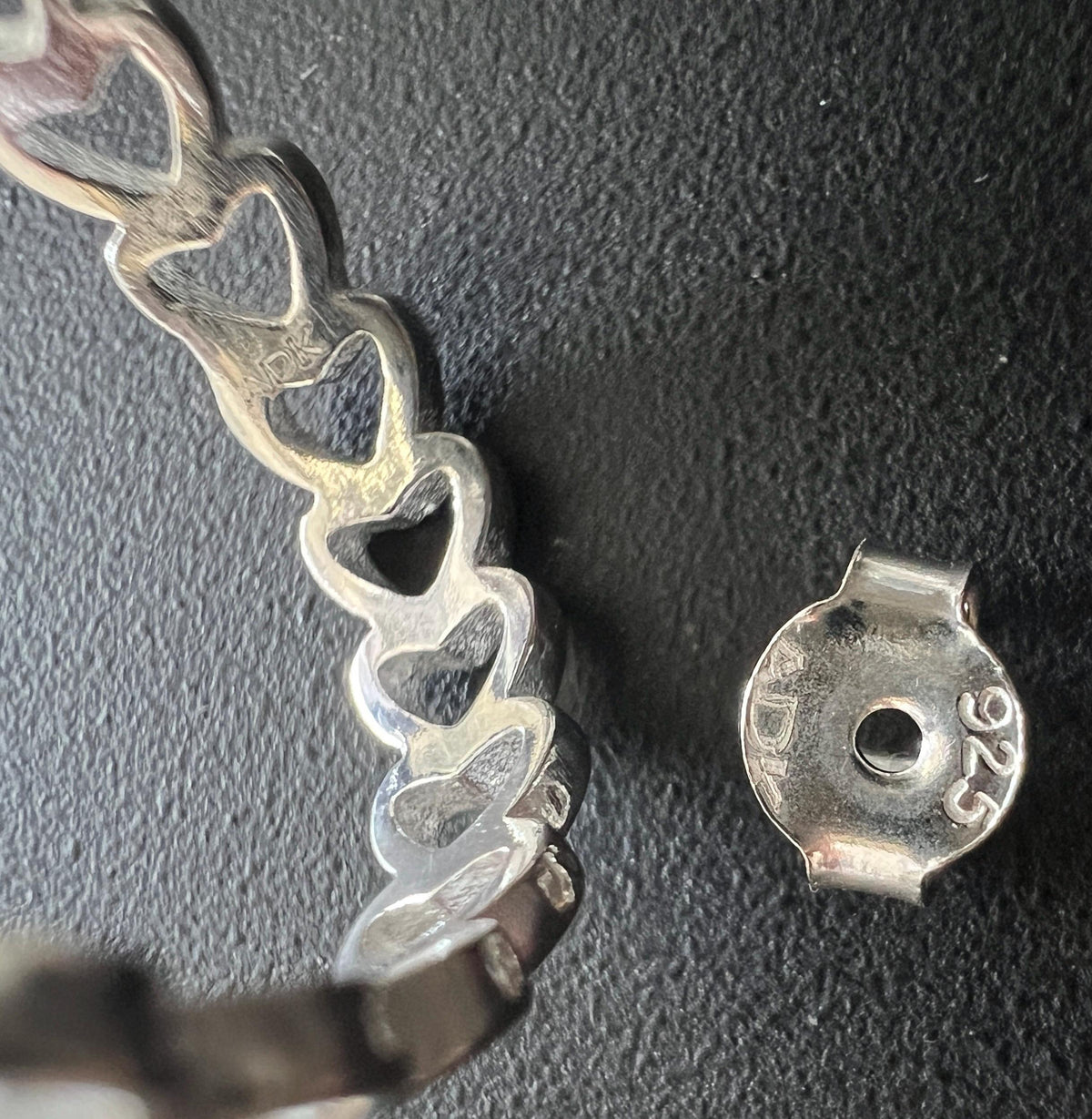 Creolen 925-Silber, offen, Herzen | BX7