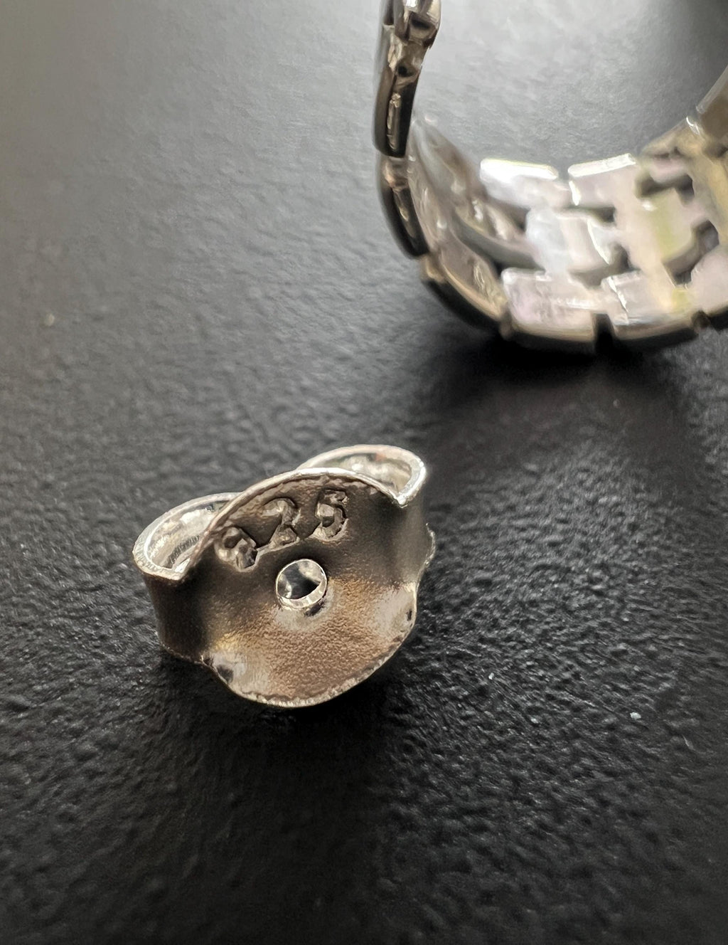Creolen 925-Silber, Rechtecke, 12 × 9 mm | BX8