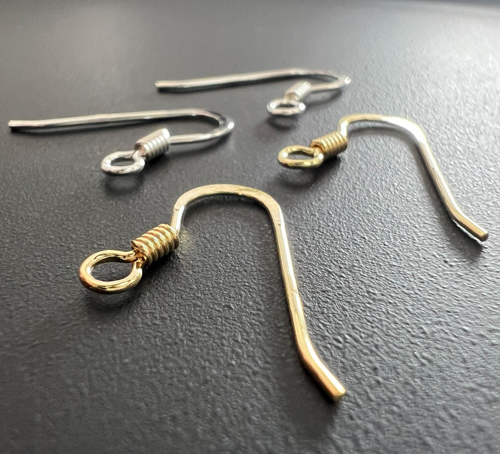 Ohrhaken 925-Silber oder vergoldet, 20 × 14 mm, Made in Italy