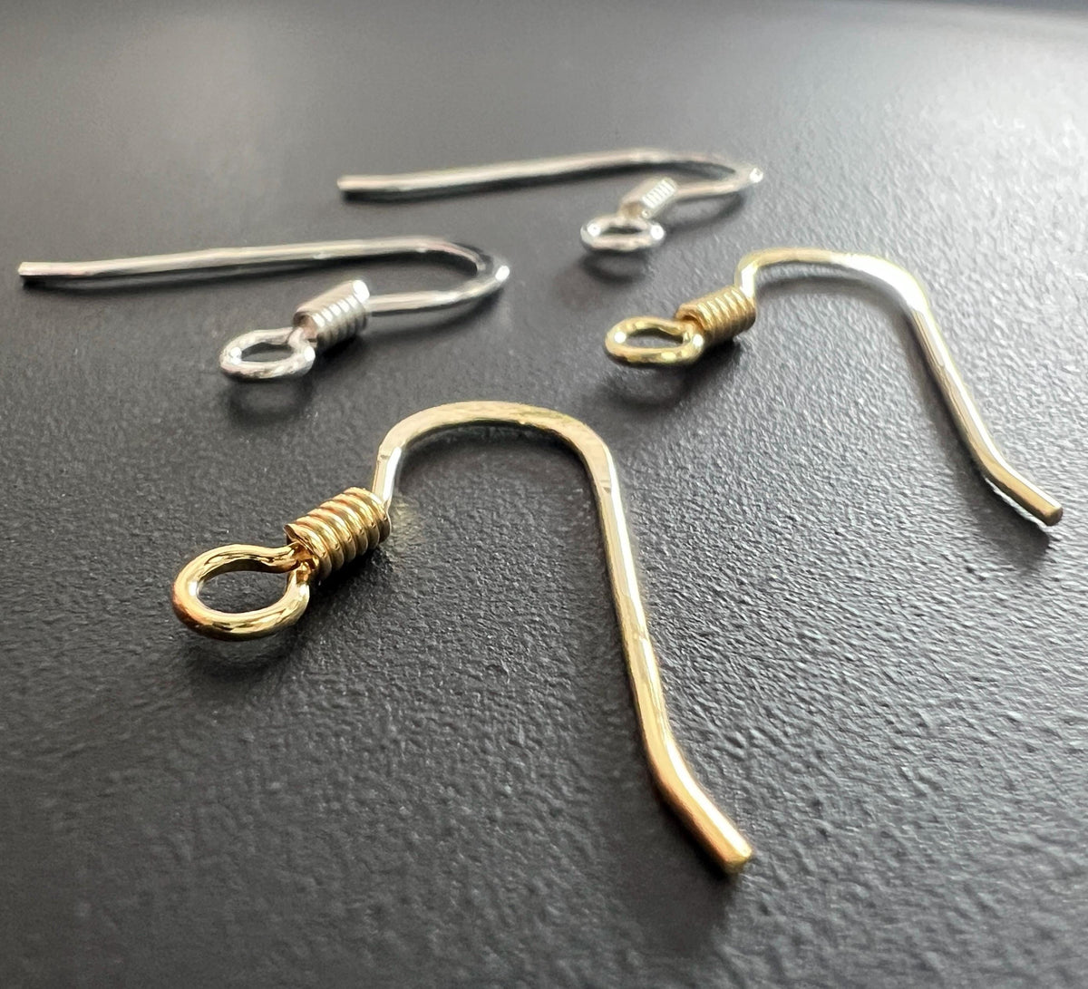Ohrhaken 925-Silber oder vergoldet, 20 × 14 mm, Made in Italy