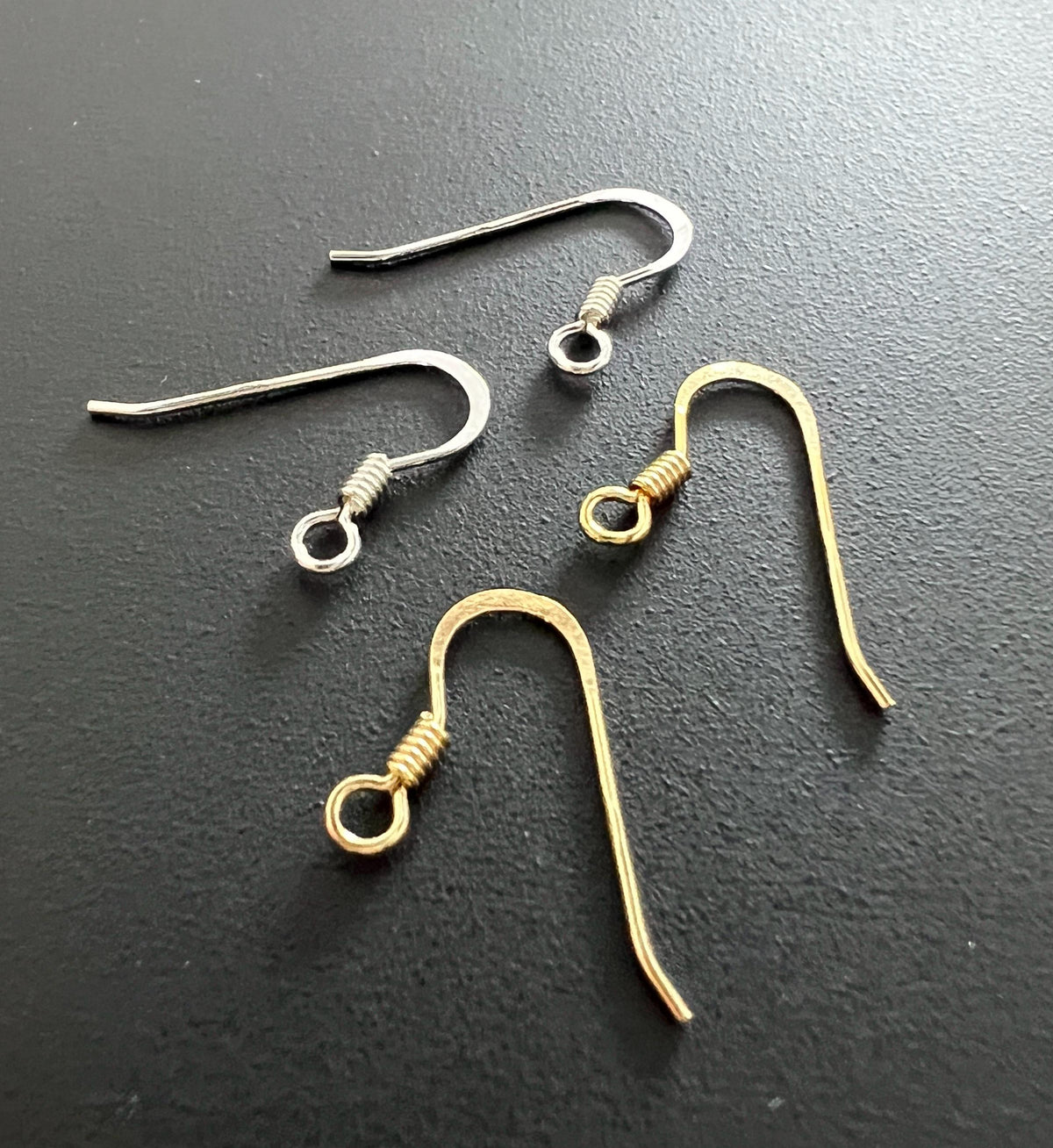 Ohrhaken 925-Silber oder vergoldet, 20 × 14 mm, Made in Italy