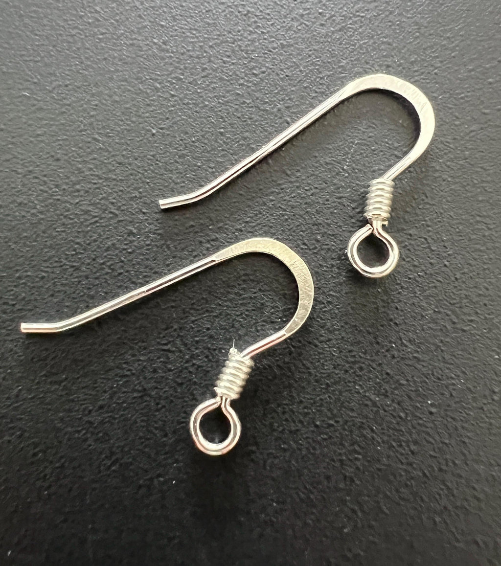 Ohrhaken 925-Silber oder vergoldet, 20 × 14 mm, Made in Italy