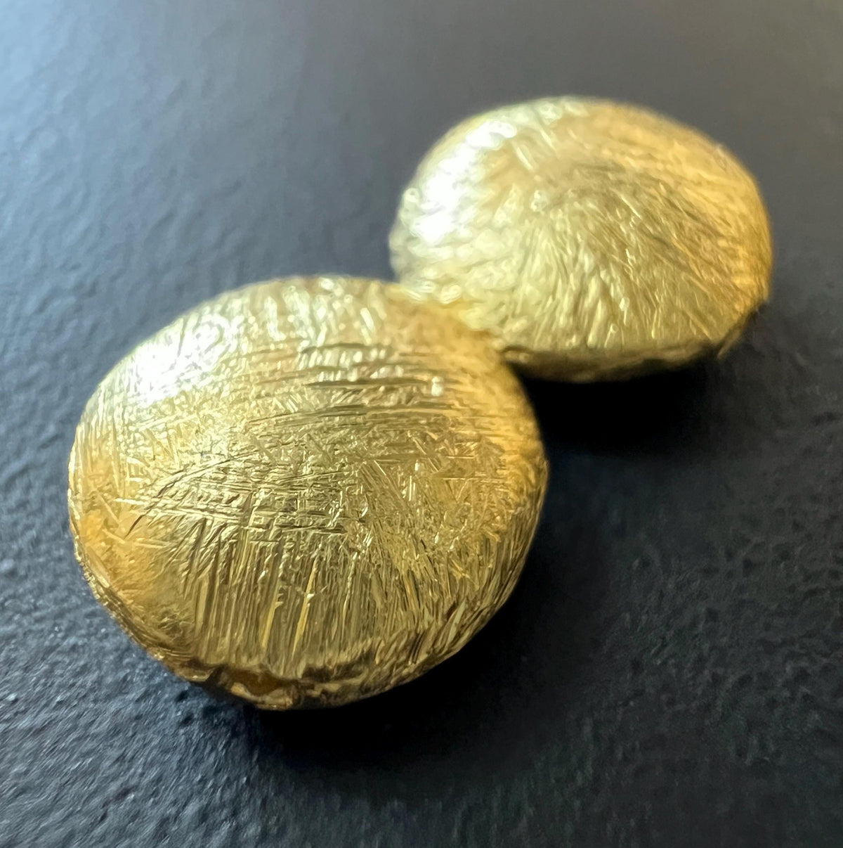 Münze / Linse, vergoldetes 925-Silber, gebürstet, 6 – 12 mm