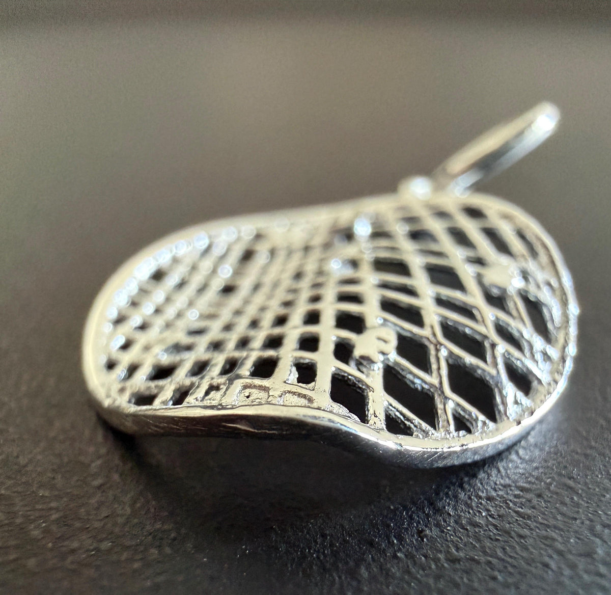 Anhänger rund, Gitter, 925-Silber, 16 mm | T60