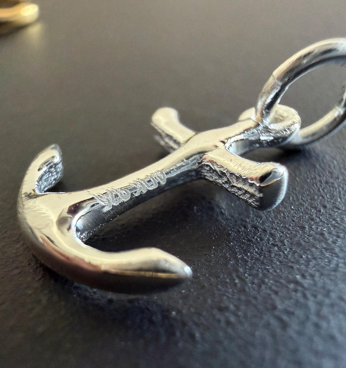 Anker Anhänger 925-Silber oder vergoldet, 10 × 13,5 mm