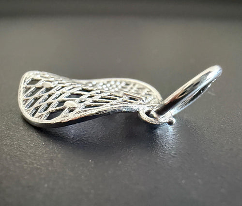 Anhänger rund, Gitter, 925-Silber, 16 mm | T60