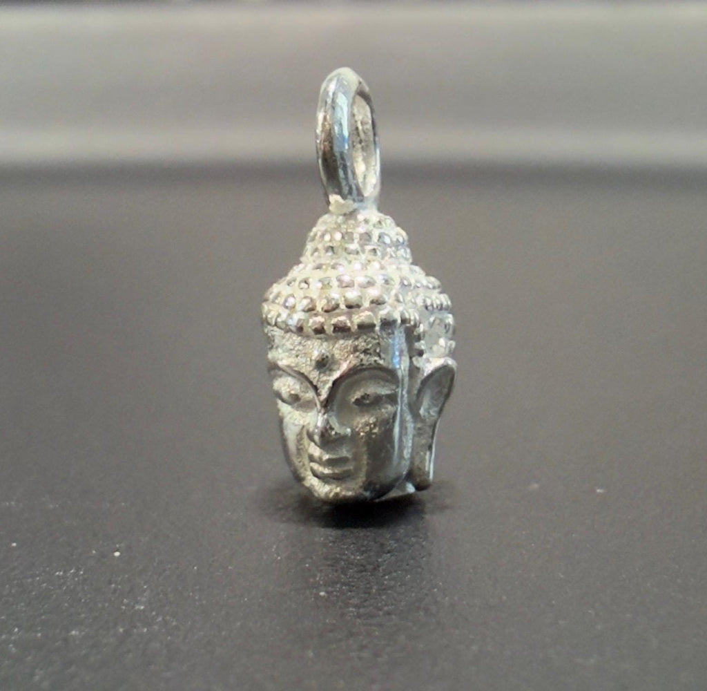 Buddha Kopf Anhänger 925-Silber, 13,5 × 11 mm | U5