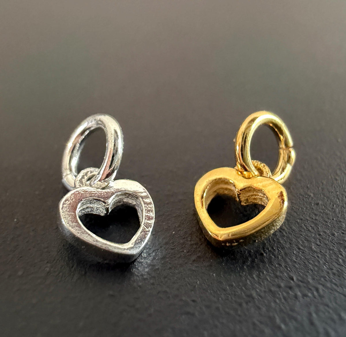 Mini Herz Anhänger 925-Silber oder vergoldet, 5 × 6 mm