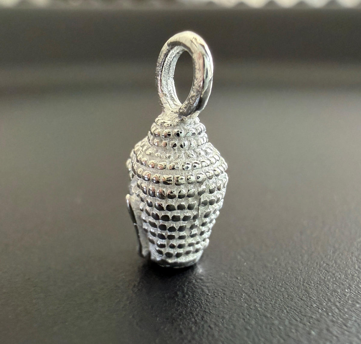 Buddha Kopf Anhänger 925-Silber, 13,5 × 11 mm | U5