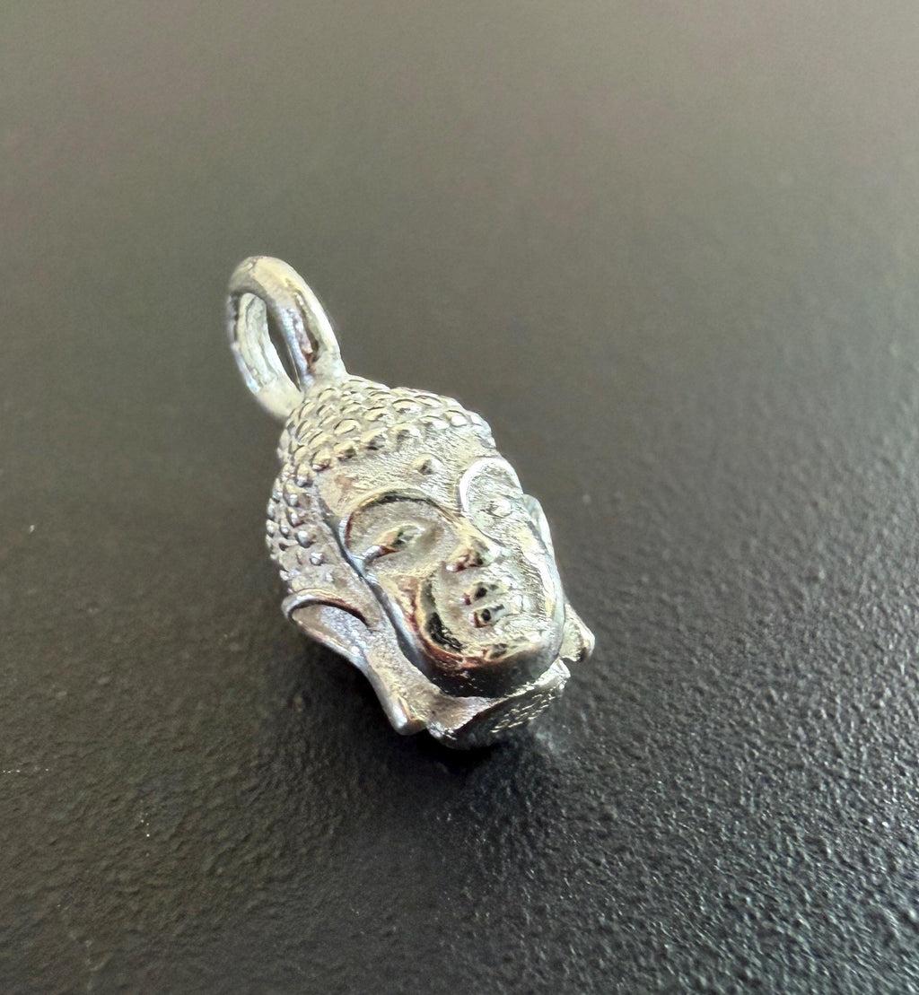 Buddha Kopf Anhänger 925-Silber, 13,5 × 11 mm | U5