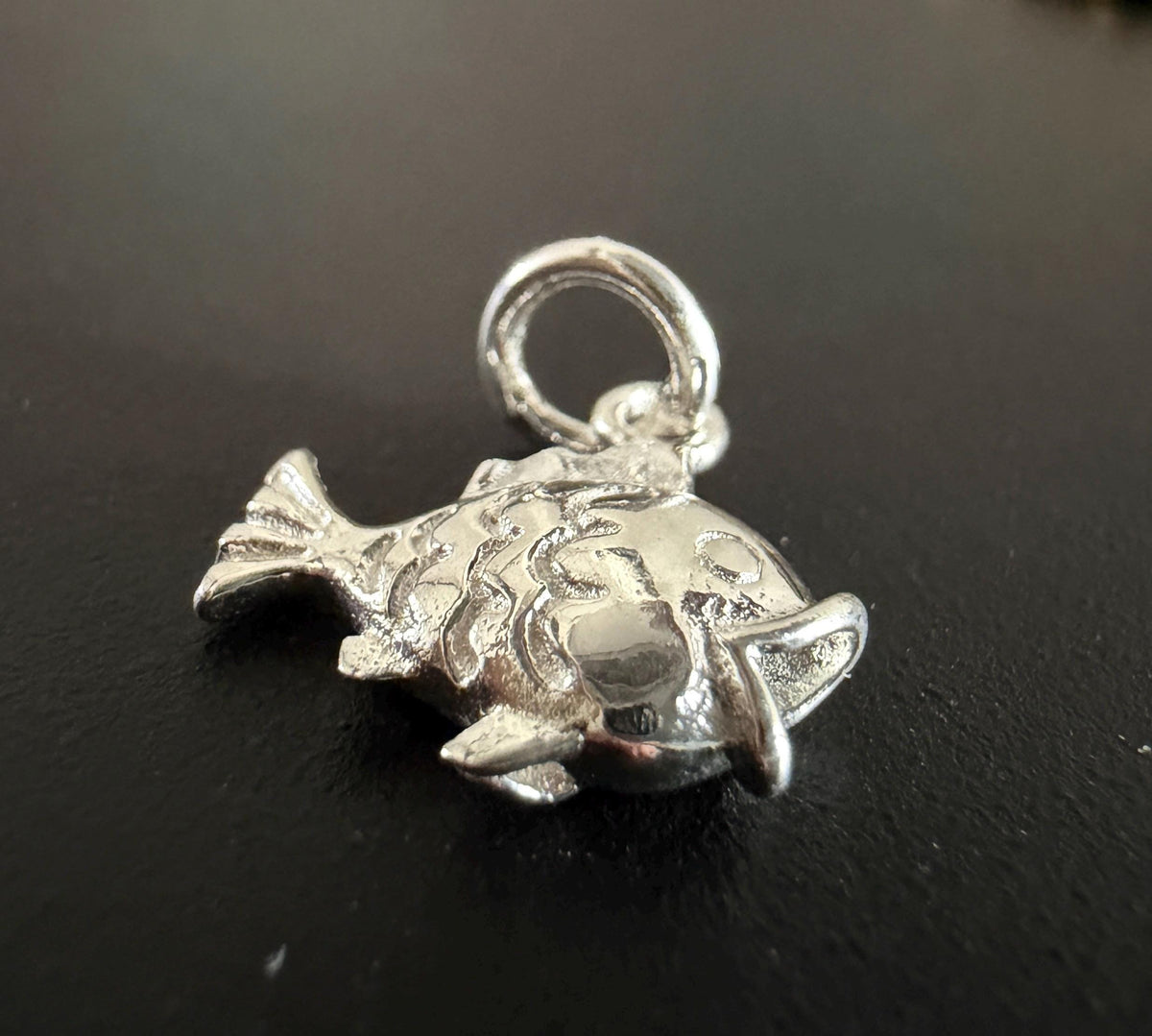 Fisch Anhänger 925-Silber oder vergoldet, 11 × 11 mm | U9 / U10