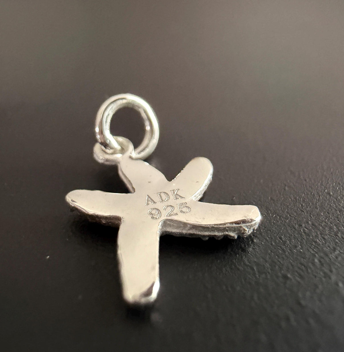 Seestern Anhänger 925-Silber, 9 × 12 mm | U13