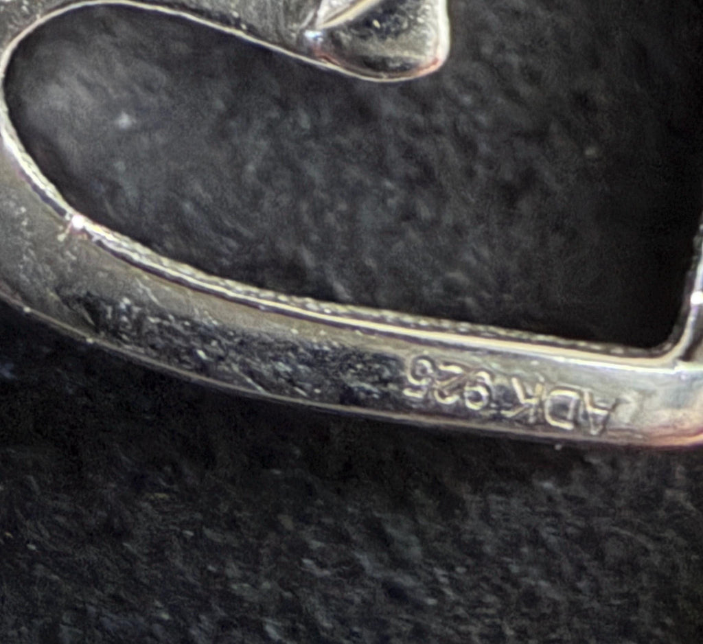 Herz Anhänger 925-Silber oder vergoldet, 8 × 9 mm