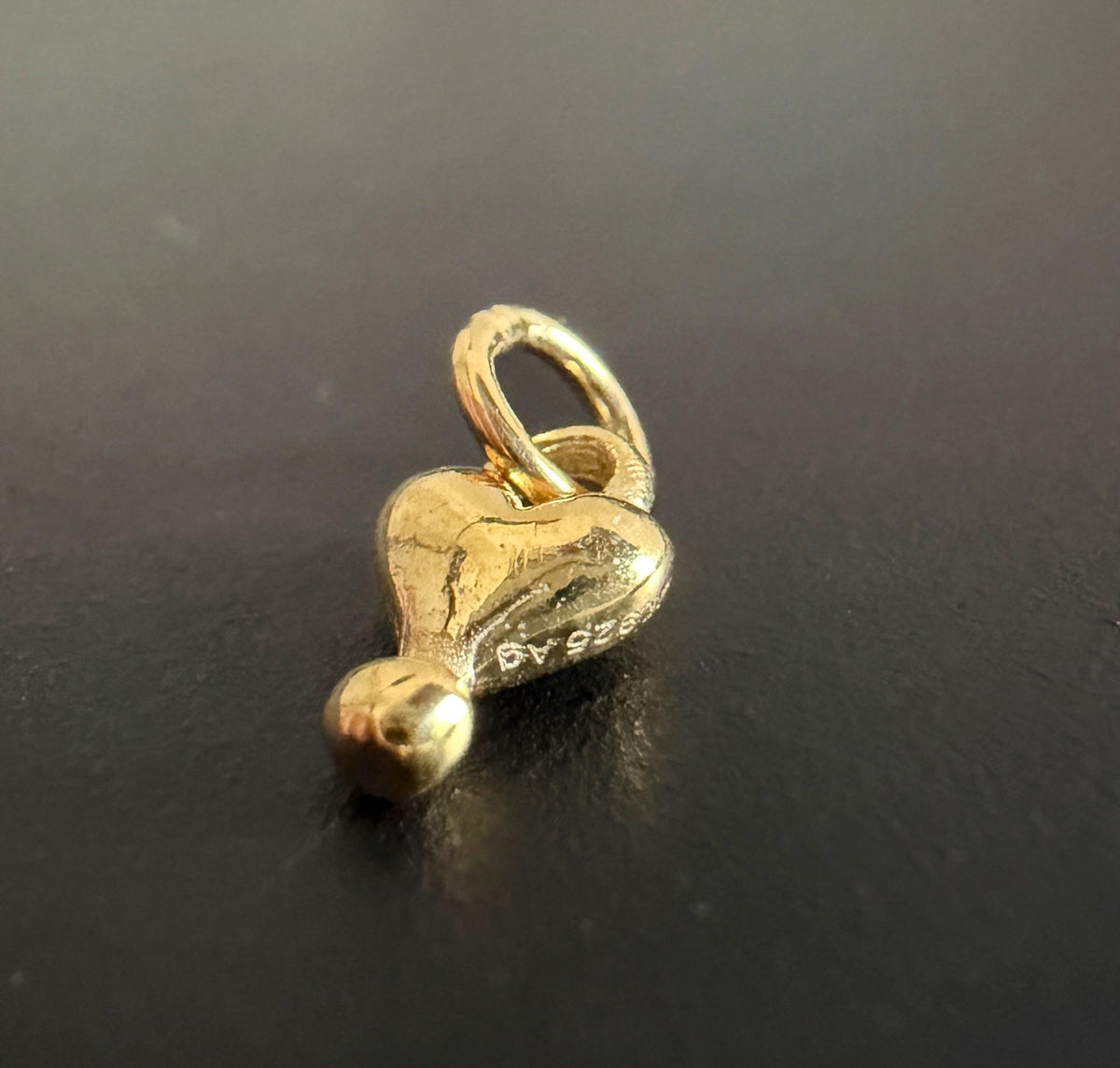 Herz Anhänger 925-Silber oder vergoldet, 10 × 6 mm
