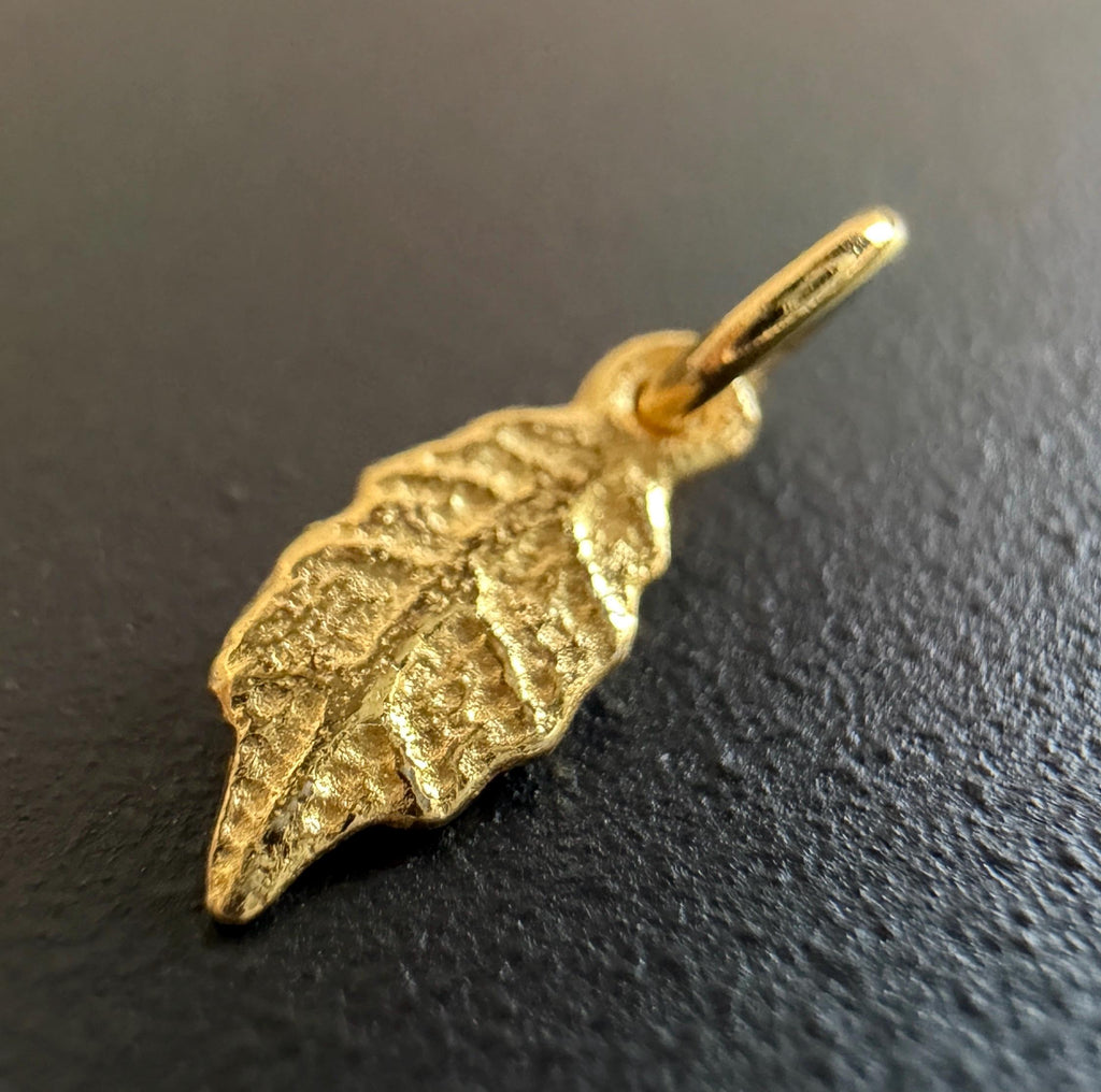 Feder Anhänger vergoldetes 925-Silber, 10 × 4 mm | U24