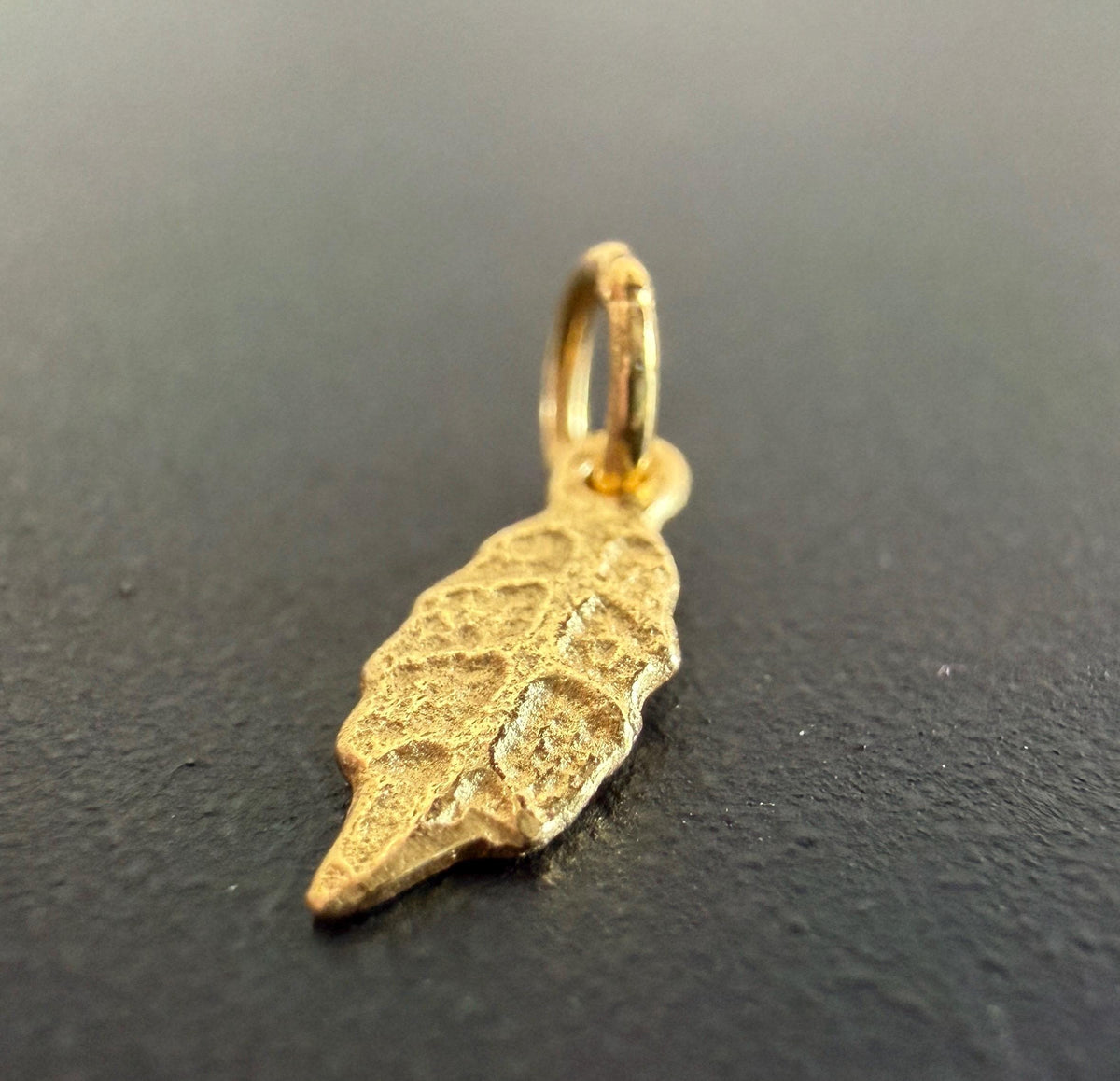 Feder Anhänger vergoldetes 925-Silber, 10 × 4 mm | U24