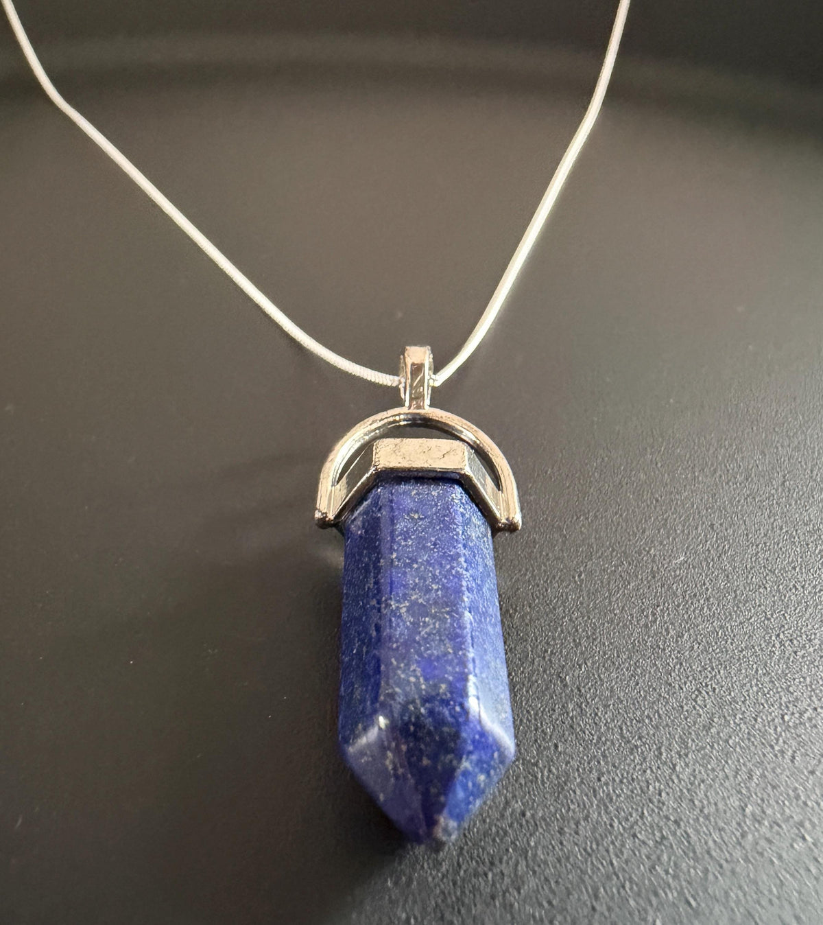 Lapislazuli Energiespitze Anhänger, 40 mm | ST8