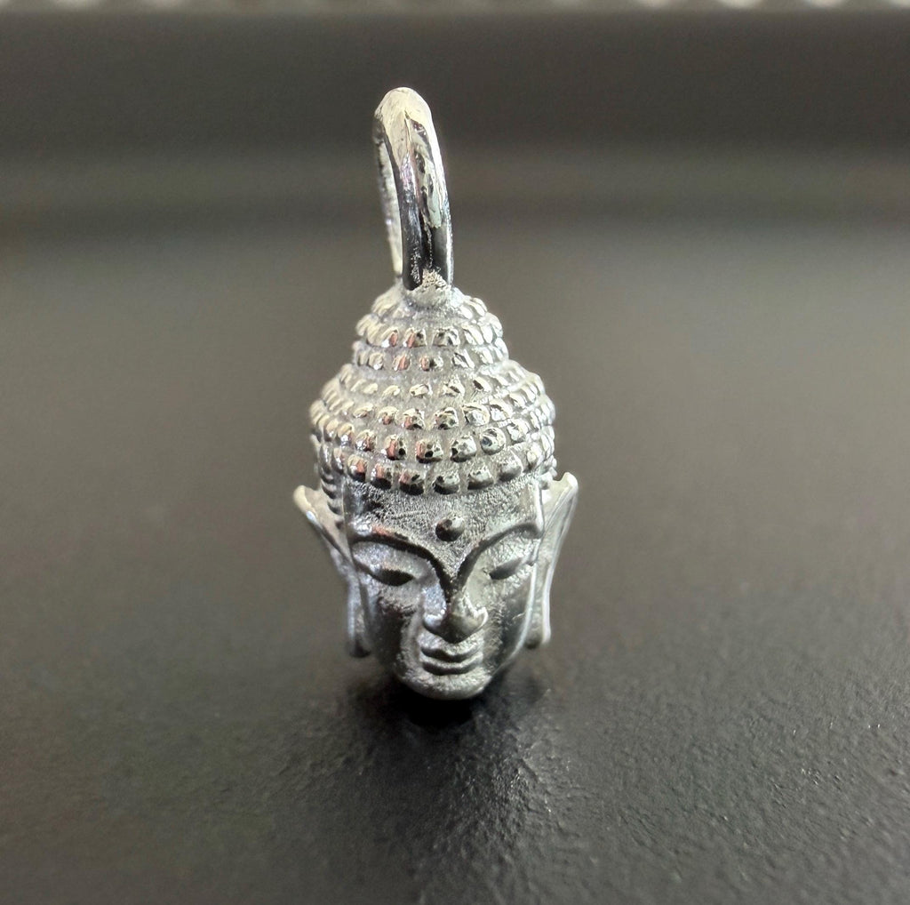 Buddha Kopf Anhänger 925-Silber, 13,5 × 11 mm | U5