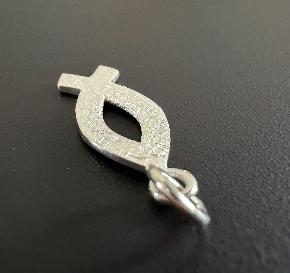 Ichthys Fisch Anhänger 925-Silber, 20 × 8 mm | U8