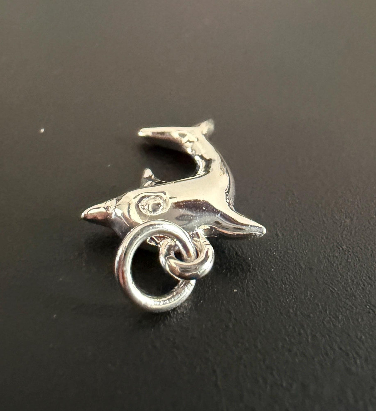 Dolphin pendant 925 silver or gold-plated, 11 × 14 mm