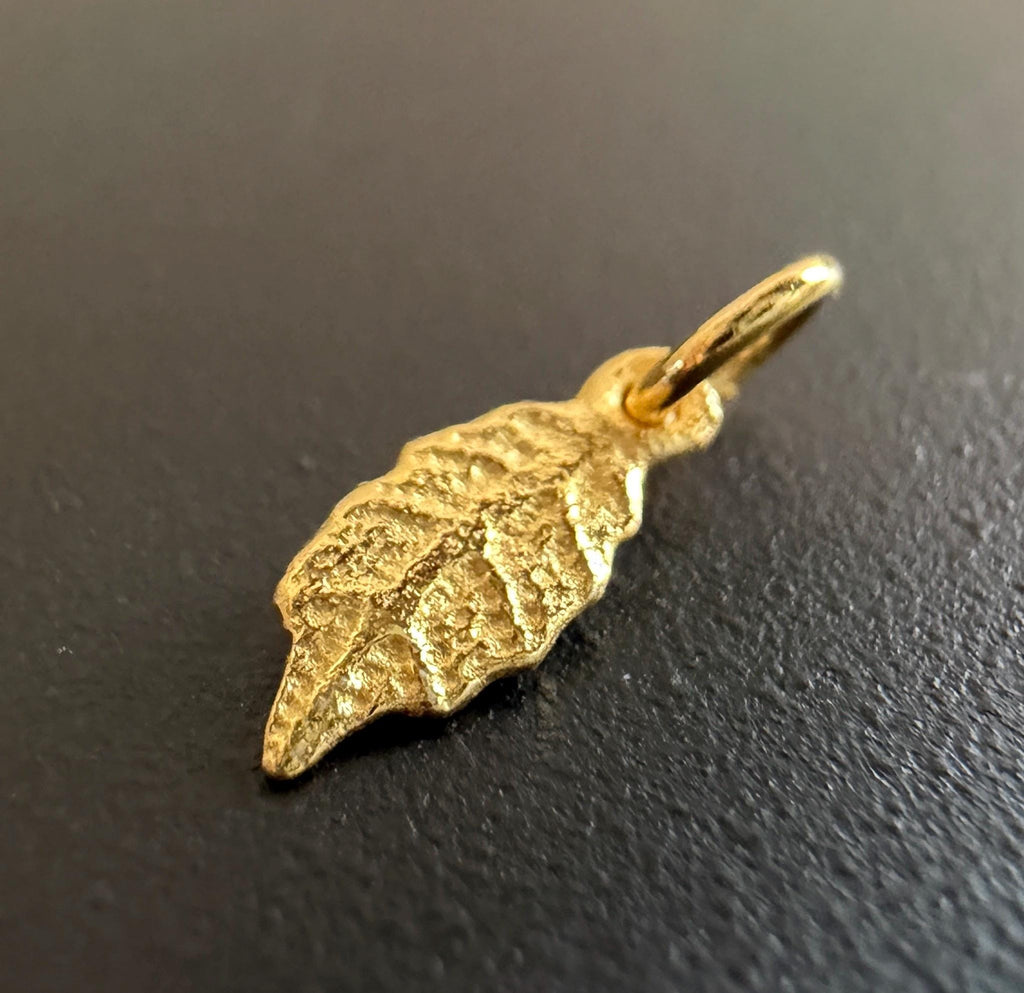 Feder Anhänger vergoldetes 925-Silber, 10 × 4 mm | U24