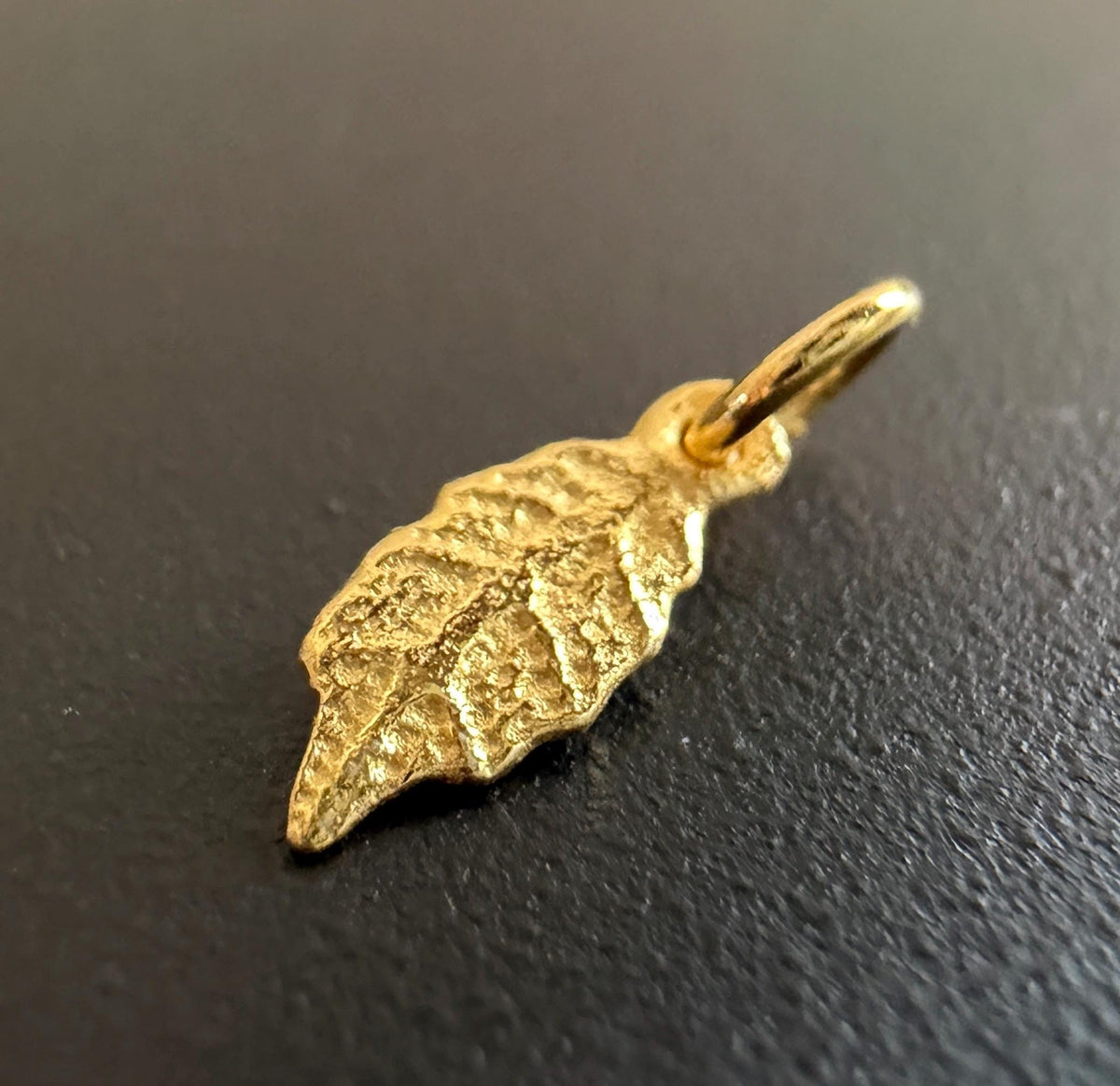 Feder Anhänger vergoldetes 925-Silber, 10 × 4 mm | U24