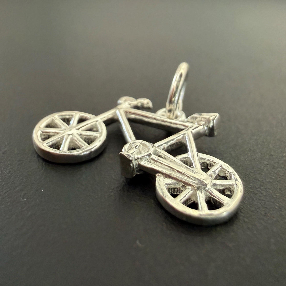 Fahrrad Anhänger 925-Silber, 12 × 20 mm | U21