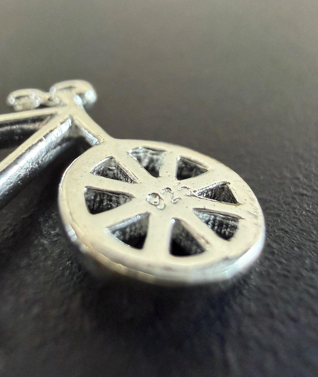 Fahrrad Anhänger 925-Silber, 12 × 20 mm | U21