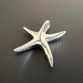 Starfish pendant 925 silver or gold-plated, 16.5 × 18.5 mm