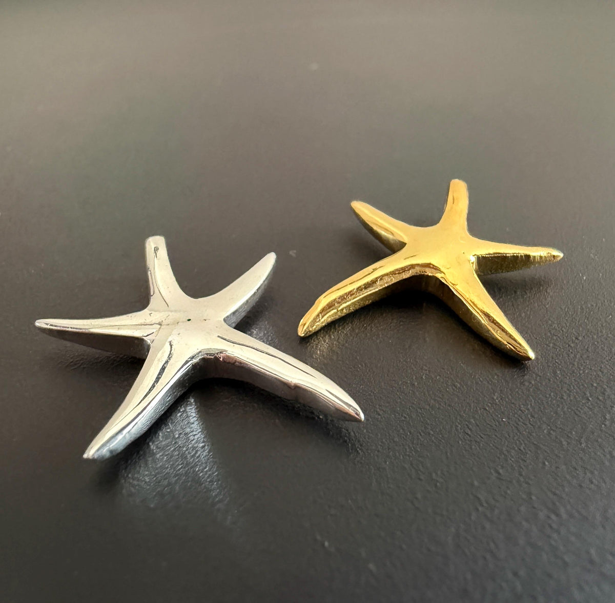 Seestern Anhänger 925-Silber oder vergoldet, 16,5 × 18,5 mm
