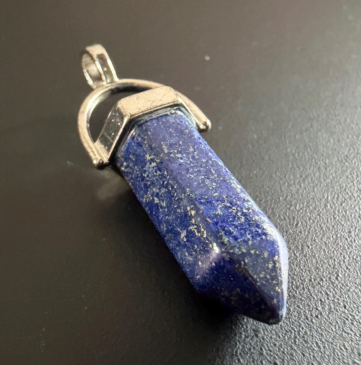 Lapislazuli Energiespitze Anhänger, 40 mm | ST8
