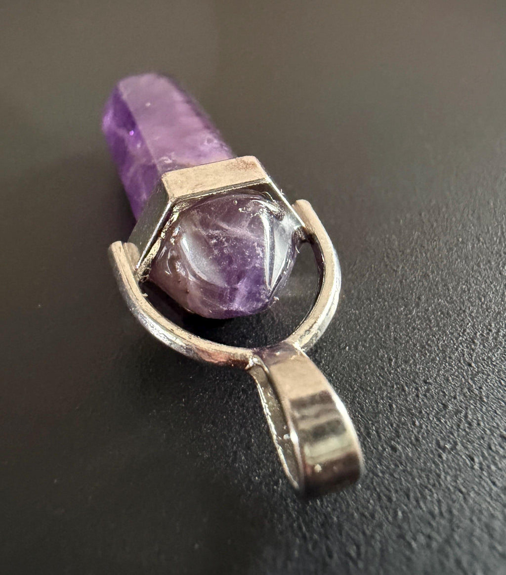 Amethyst Anhänger, Stift / Energiespitze | ST2