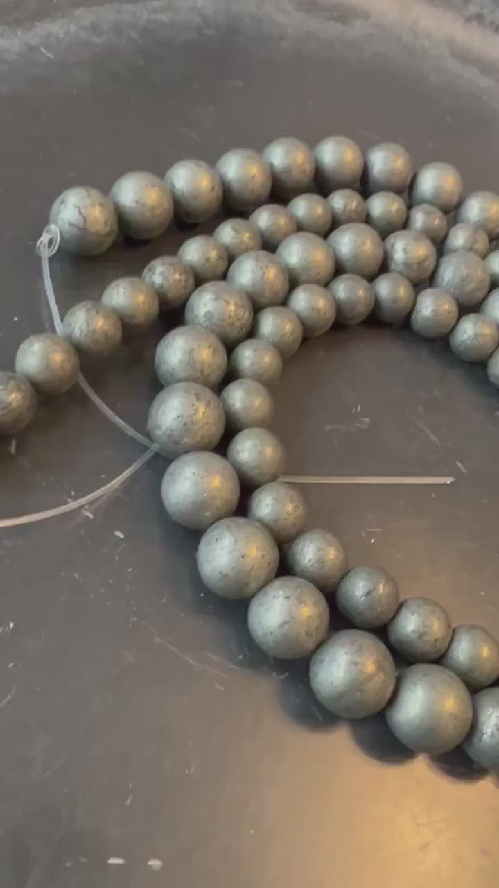 Pyrit Kugeln Strang, 8 mm & 10 mm