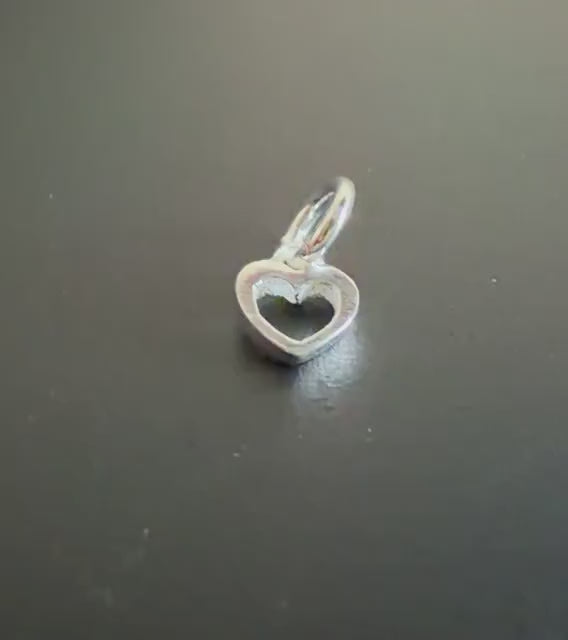 Mini Herz Anhänger 925-Silber oder vergoldet, 5 × 6 mm